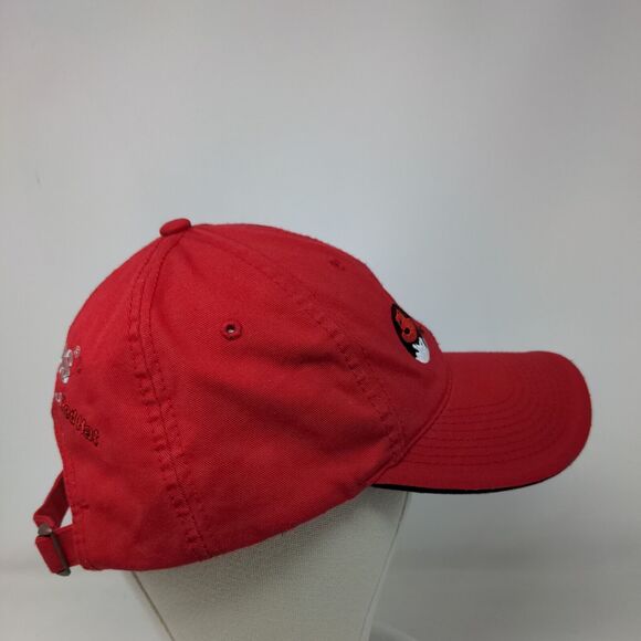 Red Hat Slideback Hat Red OSFA Embroidered JBoss Adjustable 6 Panel - Picture 5 of 10
